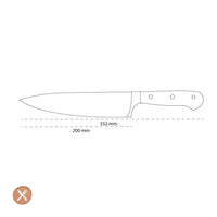Wusthof - Cuchillo de cocinero clásico de media caña 20 cm Wusthof
