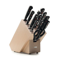 Wusthof - Juego de cuchillos clásicos de 12 piezas con bloque Juego de cuchillos con bloque Wusthof