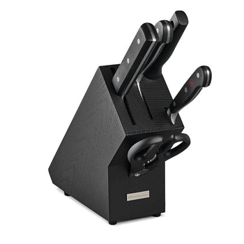 Wusthof - Juego de cuchillos Classic de 5 piezas con bloque negro Juego de cuchillos con bloque Wusthof