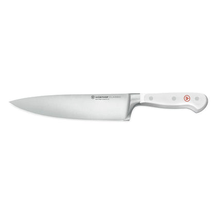Wusthof - Juego de cuchillos clásicos de 6 piezas con Santoku blanco con bloque Juego de cuchillos con bloque Wusthof