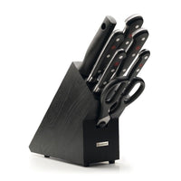 Wusthof - Juego de cuchillos Classic de 7 piezas con bloque negro Juego de cuchillos con bloque Wusthof