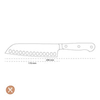 Wusthof - Santoku clásico con hoyuelos Cuchillo Santoku de 17 cm Wusthof