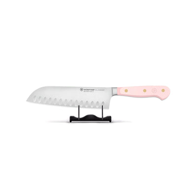 Wusthof - Cuchillo Santoku Clásico Sal Rosa del Himalaya 17 cm Cuchillo Santoku Wusthof