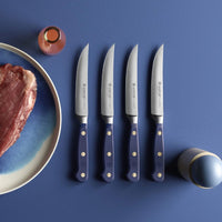 Wusthof - Juego de cuchillos para carne clásicos Juego de cuchillos de 4 piezas con arándanos silvestres Wusthof