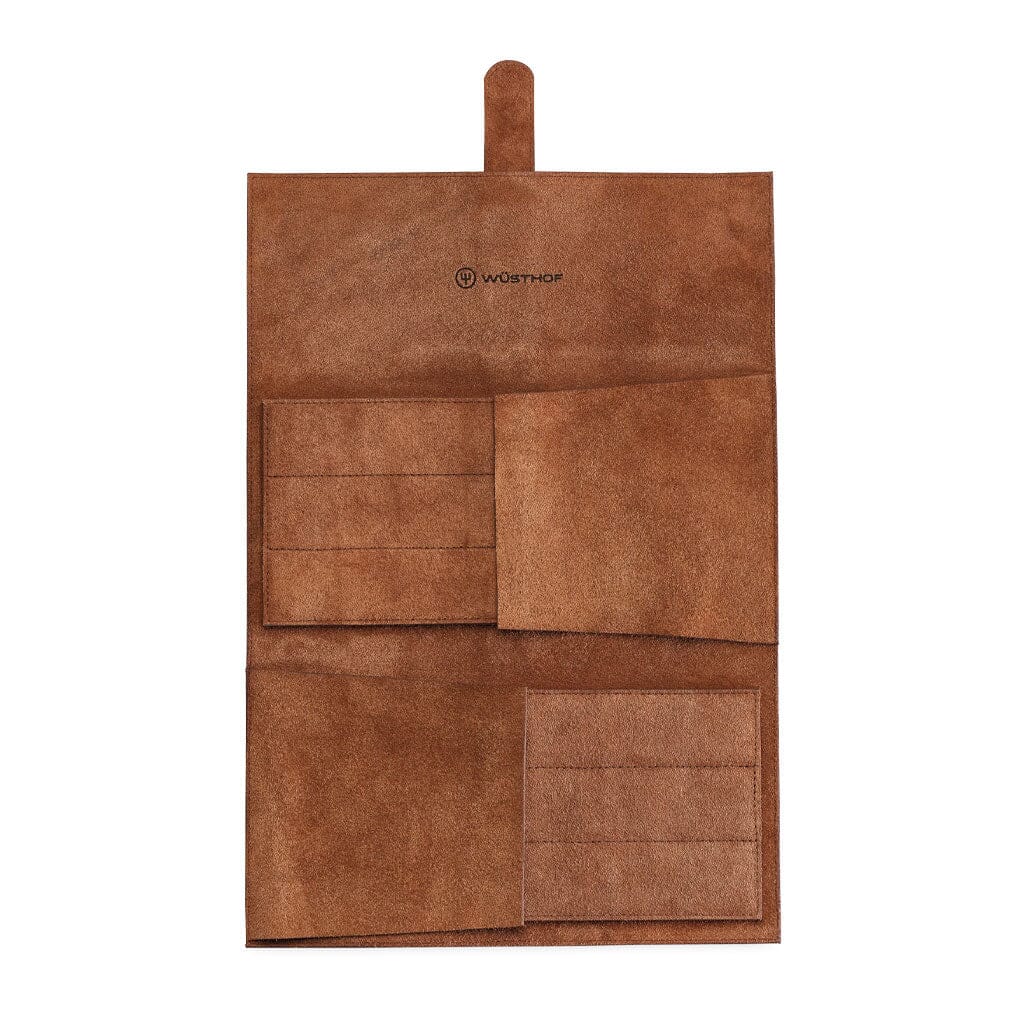 Wusthof - Juego de cuchillos para carne Ikon de 6 piezas + bolsa de cuero para cuchillos Juego de cuchillos Wusthof