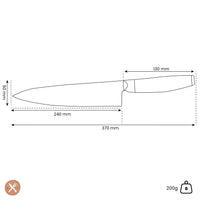 Yaxell - Cuchillo de cocinero Ketu 24 cm Cuchillo de cocinero Yaxell