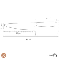 Yaxell - Cuchillo de cocinero Ran 20 cm Cuchillo de cocinero Yaxell