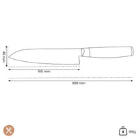 Yaxell - Cuchillo Santoku Ran 16,5 cm Cuchillo Santoku Yaxell 