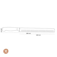 Zwilling - Cuchillos jamoneros 4 estrellas con agujeros 260 mm Zwilling