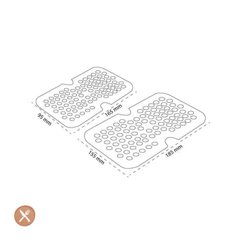 Zwilling - Fresh &amp; Save Cajas de plástico para estanterías de inserción M/L 2 piezas Zwilling