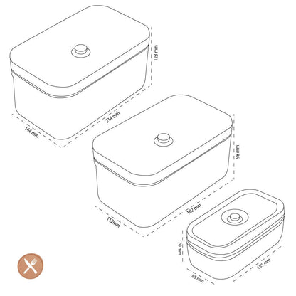 Zwilling - Fresh & Save Set bewaarboxen S/M/L plastic Zwilling 