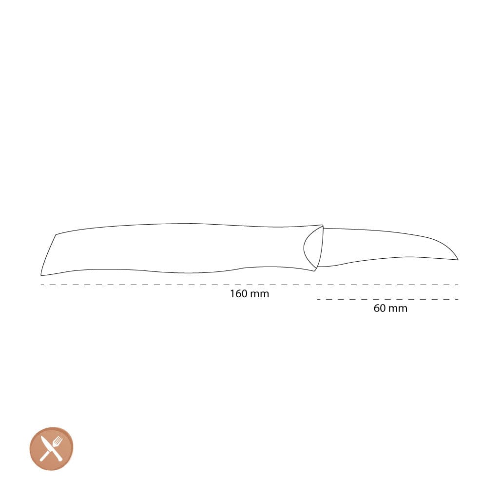 Zwilling - Cuchillo para pelar con doble empuñadura, 60 mm, azul Zwilling