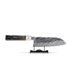 Ame - Patrón de lluvia Santoku japonés 18 cm Cuchillo Santoku Satake