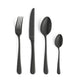 Amefa - Juego de cubiertos Austin de 24 piezas para 6 personas - Negro mate