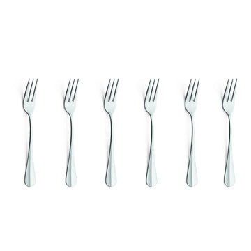 Amefa - Tenedores para baguette (6 unidades) - Tenedores plateados para repostería Amefa