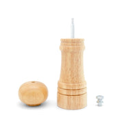 Amefa - Juego de molinillos de pimienta y sal clásicos de 15 cm - Molinillo de pimienta y sal de madera Amefa