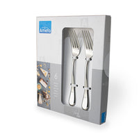 Tenedores de repostería Amefa Drift 6 - Tenedores de repostería plateados Amefa