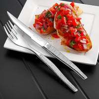 Amefa - Jet Textiel - Juego de cubiertos de 24 piezas con tamaño para filete Amefa