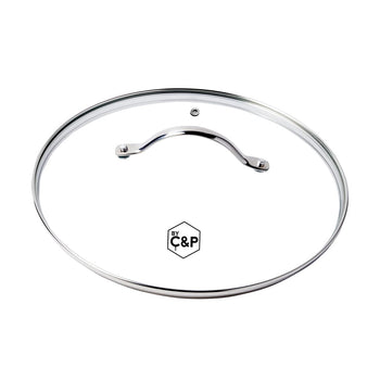Por C&amp;P - Tapa de cristal 28 cm Tapa para sartén Por C&amp;P
