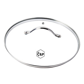 Por C&amp;P - Tapa de cristal 30 cm Tapa para sartén Por C&amp;P