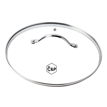 Por C&amp;P - Tapa de cristal 30 cm Tapa para sartén Por C&amp;P