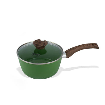 Por C&amp;P - Go Green Steelpan 18 cm con tapa de cristal Steelpan Por C&amp;P