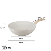Por C&amp;P - Sartén Wok Go Ivory 30 cm Por C&amp;P