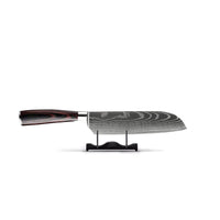 Juego de cuchillos de 3 piezas con estampado de Damasco + Piedra de afilar + Soporte magnético KookGigant