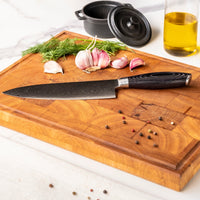 Juego de cuchillos de 6 piezas de madera de Damasco Pakka Juegos de cuchillos Shinrai Japón