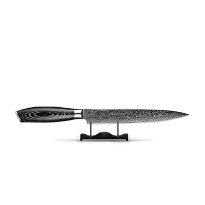 Serie de madera de Damasco Pakka - Cuchillo para carne de 20 cm Cuchillos de cocina Shinrai Japón