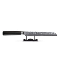 Cuchillo de pan de Damasco martillado BR - 20 cm Cuchillos de cocina Shinrai Japón