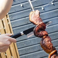 Acero inoxidable martillado Serie Negra - Cuchillo de chef Shinrai Japón 20 cm