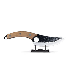Serie Gladiator de acero inoxidable martillado - Cuchillo deshuesador con funda Marrón KookGigant