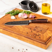 Serie de acero inoxidable martillado - Juego de cuchillos de 3 piezas Shinrai Japón