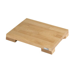Tabla de cortar italiana de madera de haya con plato - 40 x 30 x 5,3 cm Artelegno 
