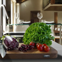 Tabla de cortar italiana de madera de nogal Siena - 50 x 30 x 3 cm Artelegno