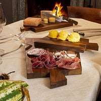 Tabla de cortar italiana de madera de nogal - 40 x 25 x 2,5 cm Tabla de cortar de madera Artelegno 