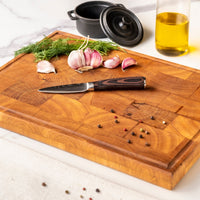 Serie de estampados de Damasco japonés - Juego de 5 piezas, 1 cuchillo de cocina Shinrai Japón