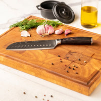 Serie de estampados de Damasco japonés - Juego de 5 piezas, 1 cuchillo de cocina Shinrai Japón