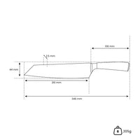 Serie de estampados de Damasco japonés - Cuchillos de cocina Kiritsuke Shinrai Japón