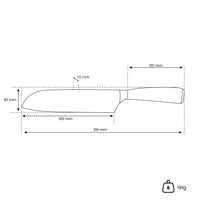 Serie de estampados de Damasco japonés - Cuchillo Santoku (18 cm) Cuchillos de cocina Shinrai Japón