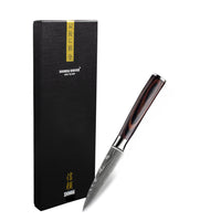 Serie de estampados de Damasco japonés - Cuchillos de cocina Shinrai Japón