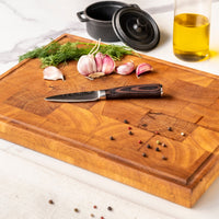 Serie de estampados de Damasco japonés - Cuchillos de cocina Shinrai Japón