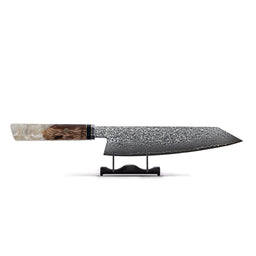 Cuchillo Kiritsuke Damasco Diamante Octagonal Cuchillos de cocina Shinrai Japón