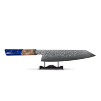 Cuchillo Kiritsuke Damasco Zafiro Octagon Cuchillos de cocina Shinrai Japón