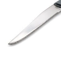 Lou Laguiole - Juego de 6 cuchillos para carne en bloque gris - Cuchillo para carne gris Lou Laguiole