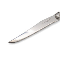 Lou Laguiole - Juego de 6 cuchillos para carne en bloque de madera - acero inoxidable Cuchillo para carne Lou Laguiole