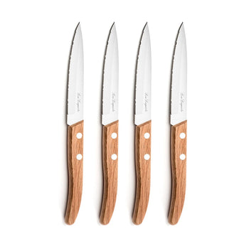 Lou Laguiole - Juego de cuchillos para carne Forest de 4 piezas - Madera Lou Laguiole
