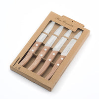 Lou Laguiole - Juego de cuchillos para carne Forest de 4 piezas - Madera Lou Laguiole