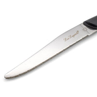 Lou Laguiole - Sky 6 cuchillos + Bloque - Cuchillo para carne negro Lou Laguiole